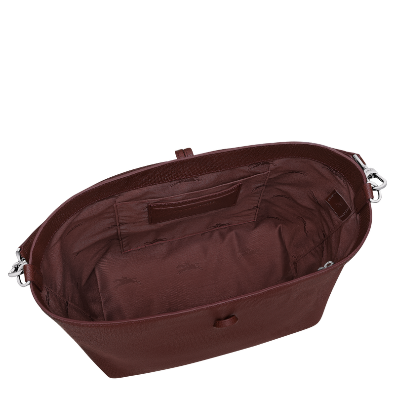 Le Roseau Bolso Hobo M , Cuero - Burdeos  - Vista 4 de 5