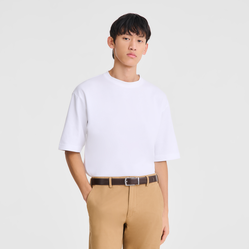 Cintura da uomo Delta Box , Pelle - Nero/Moka  - View 2 of  5