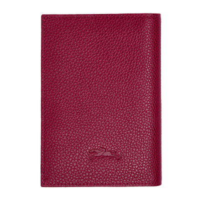 Le Foulonné Passport cover, Beetroot