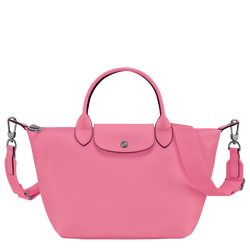 Le Pliage Xtra Tas met handgreep aan de bovenkant S , Roze - Leder