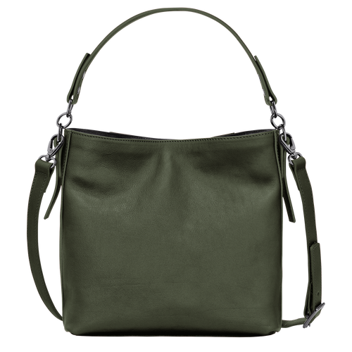 Borsa a tracolla S Longchamp 3D , Pelle - Kaki - View 4 of  6