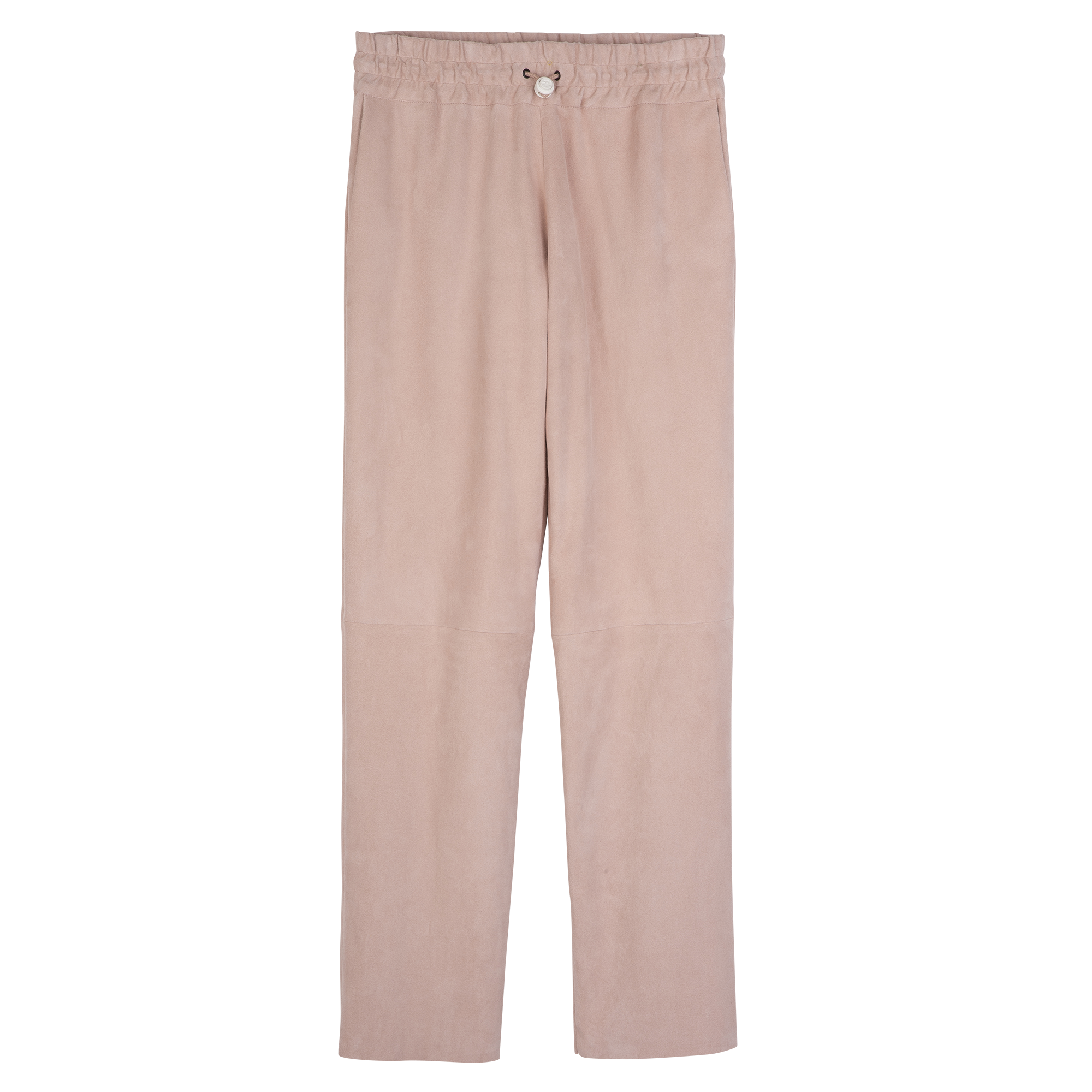 null Pantaloni dritti in pelle, Rosa