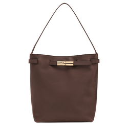 Le Smart L Shoulder bag , Mocha - Leather