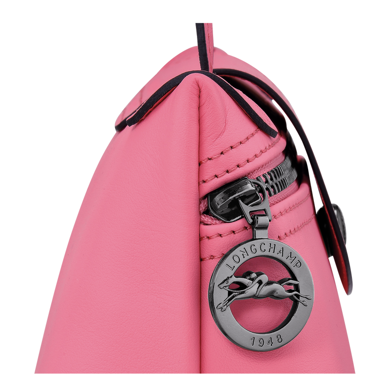 Longchamp Le Pliage Cuir - Crossbody Bag Xs In Coral