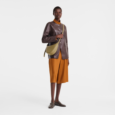 Le Foulonn&eacute; S Crossbody bag , Lichen - Leather