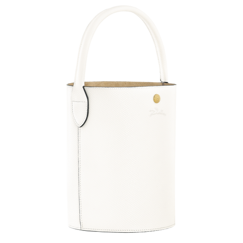 Épure S Bucket bag , White - Leather - View 3 of  5