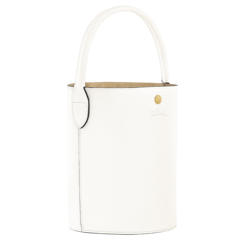 Épure S Bucket bag , White - Leather  - View 3 of  5