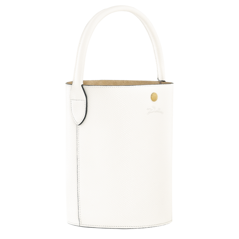 Épure S Bucket bag , White - Leather  - View 3 of 5