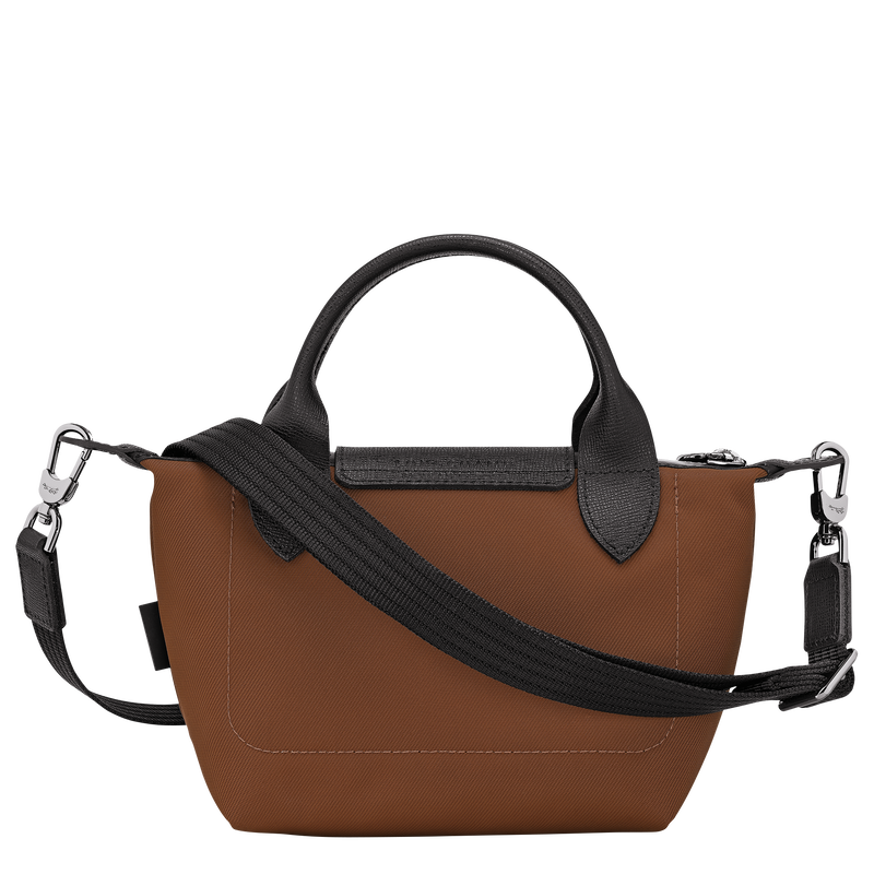 Le Pliage Energy 手提包 XS , 巧克力色 - 再生帆布  - 查看 4 6