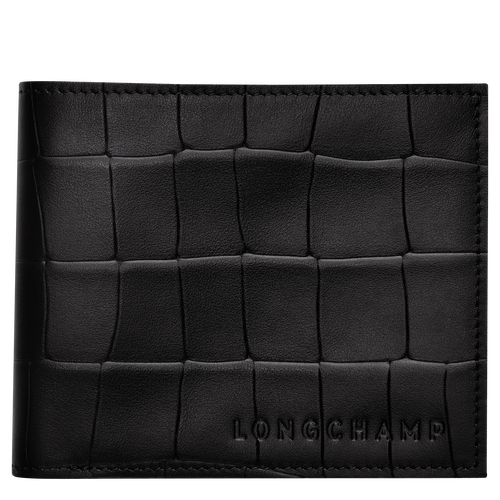 Croco Block Wallet, Black