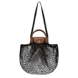 Le Pliage Filet L Mesh bag , Black - Canvas