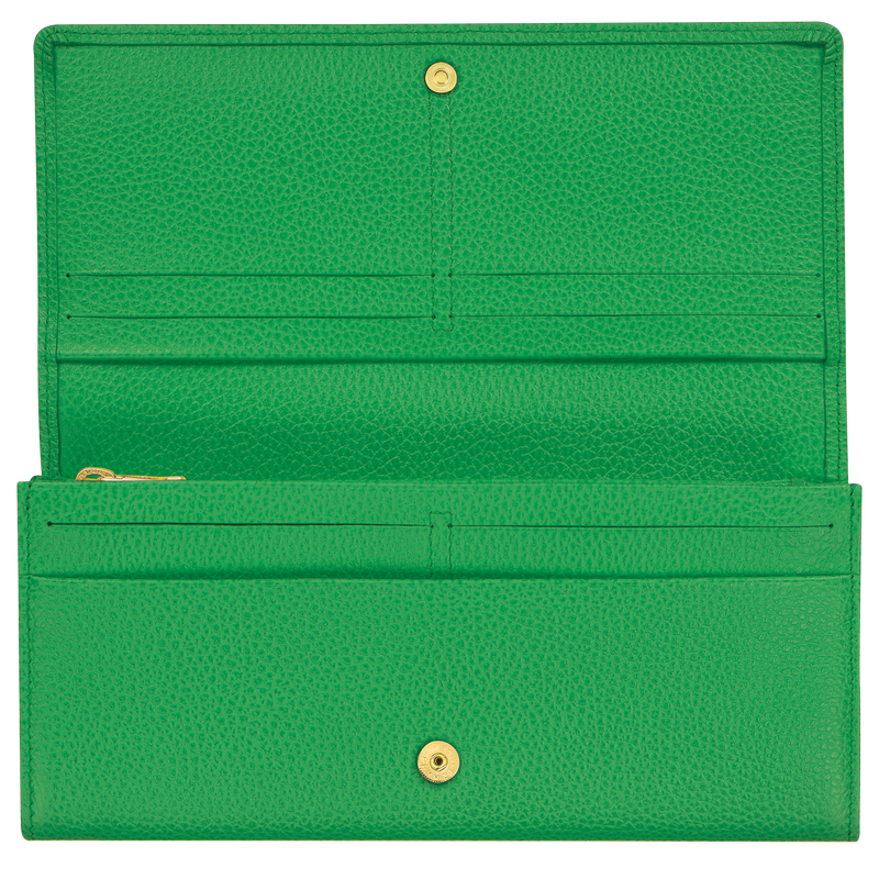 LONGCHAMP Le Foulonné Leather Continental Wallet