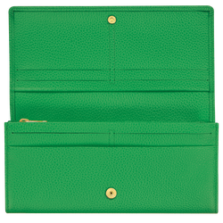 Le Foulonné 系列 長型錢包 , 野草綠 - 皮革