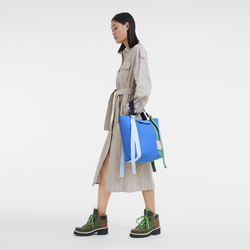 Le Pliage Re-Play Borsa con manico S,  Blu