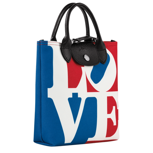 Sac bandoulière XS Longchamp x Robert Indiana , Toile - Blanc - Vue 3 de 4