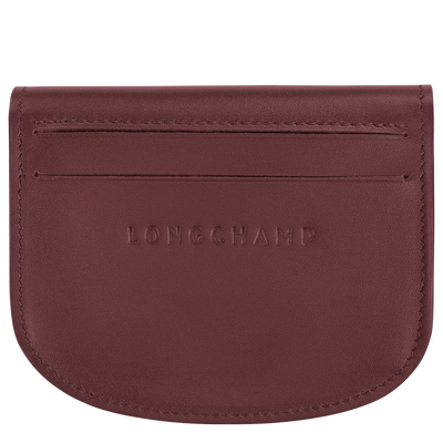 &Eacute;pure Card holder , Burgundy - Leather