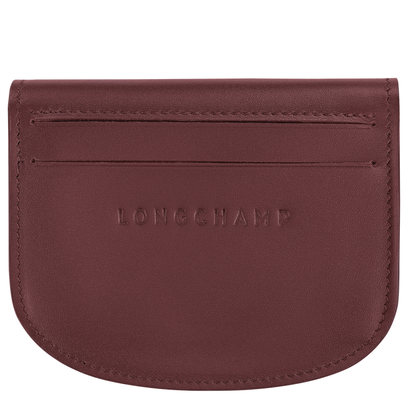 Kompaktes zweifach-Kartenetui &Eacute;pure , Leder - Bordeaux  - Ansicht 2 von 3