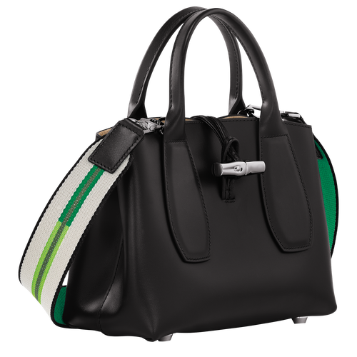 Le Roseau S Handbag , Black - Leather - View 3 of  7