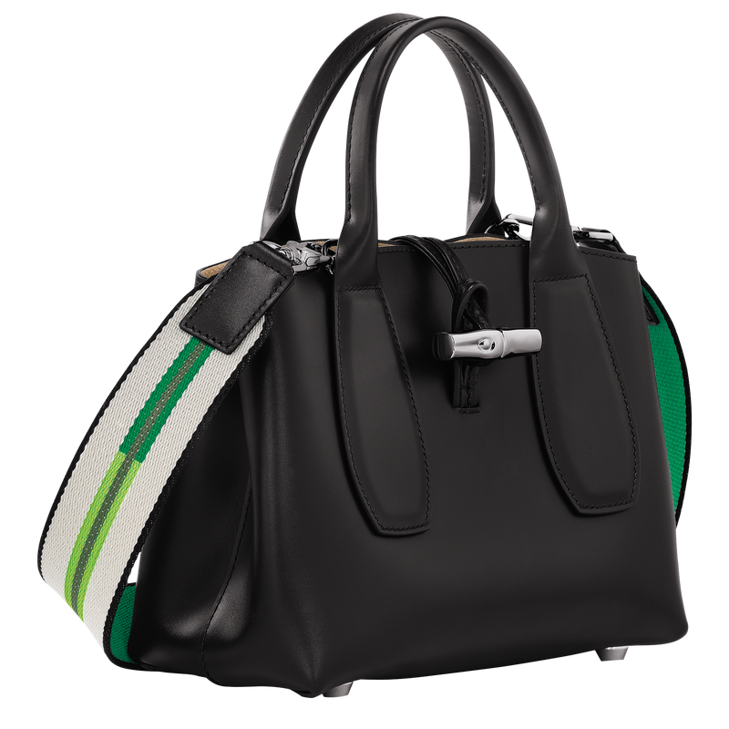 Le Roseau S Handbag , Black - Leather  - View 3 of  7