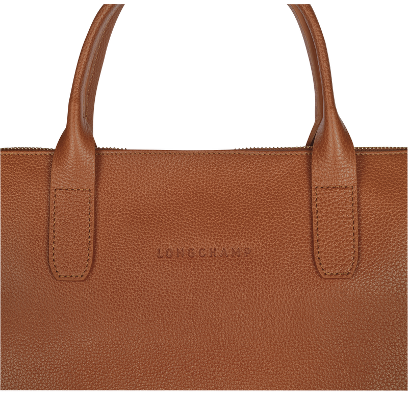 Le Foulonné S Briefcase , Caramel - Leather  - View 6 of  6