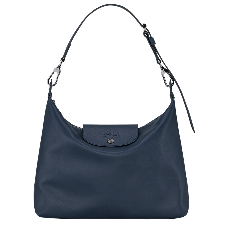 Le Pliage Xtra M Hobo bag , Navy - Leather  - View 1 of  6