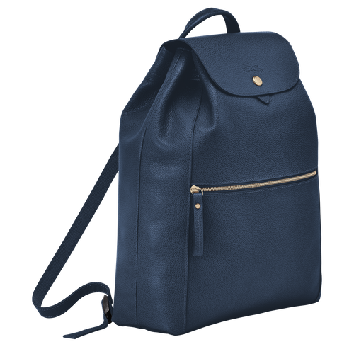 Le Foulonné Backpack , Navy - Leather - View 2 of 3