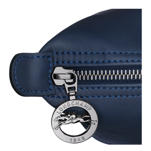 Rucksack S Le Pliage Xtra , Leder - Navy - Ansicht 5 von 5