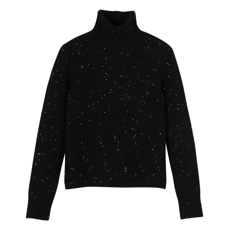 Maglia a collo alto , Maglia - Nero  - View 1 of  4