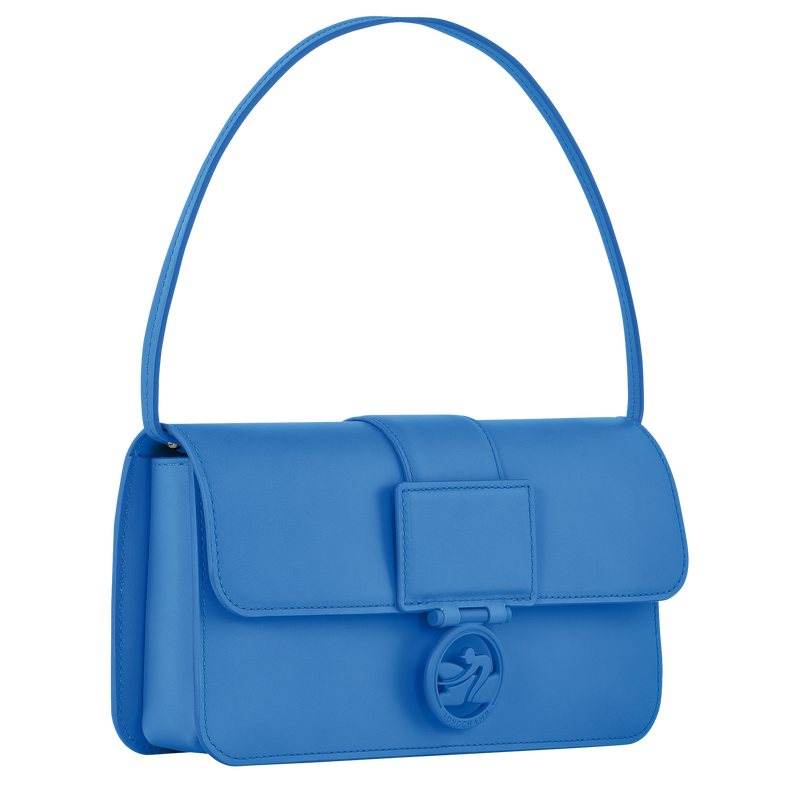 Box-Trot M Baguette bag , Cobalt - Leather  - View 3 of  6