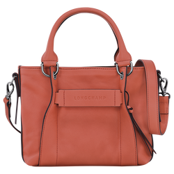 Longchamp 3D Tas met handgreep aan de bovenkant S , Bruin - Leder