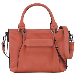 Longchamp 3D Tas met handgreep aan de bovenkant S , Bruin - Leder