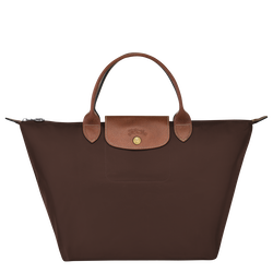 Le Pliage Original M Handbag , Ebony - Recycled canvas