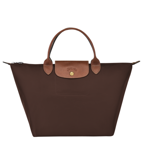 Sac main M Le Pliage Original Toile recycl e Eb ne Longchamp CA