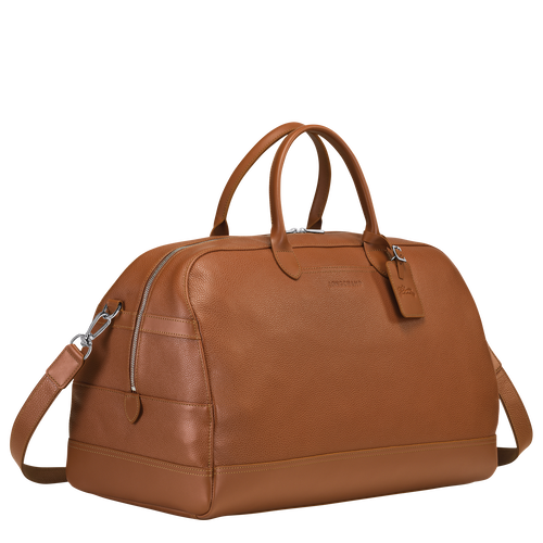 Le Foulonné M Travel bag Caramel - Leather | Longchamp US