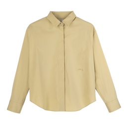 Shirt , Pistachio - Cotton poplin