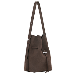 Le Roseau M Shoulder bag , Mocha - Leather