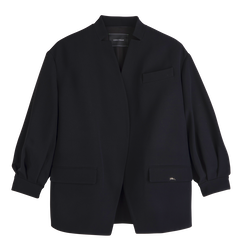 Jacket , Black - Crepe