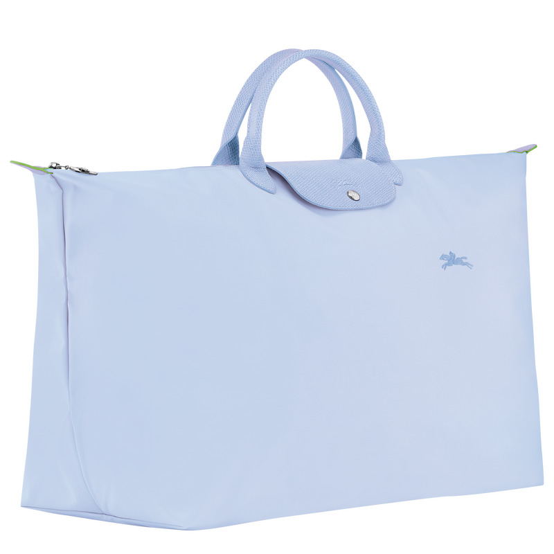Le Pliage Green M Travel bag , Sky Blue - Recycled canvas  - View 2 of 5