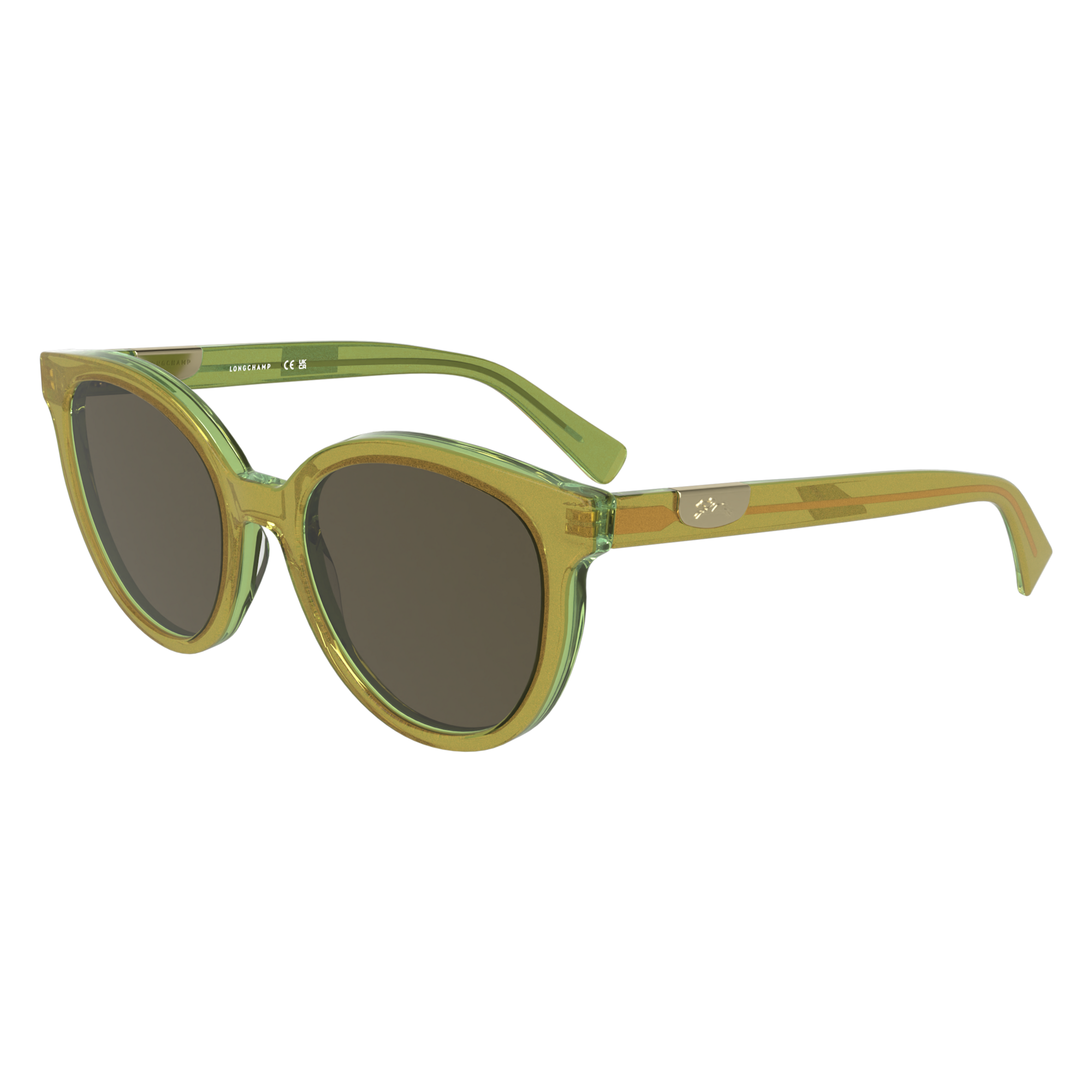 Lunettes de soleil, Kaki pailleté - Vue 2 de
2 - agrandir le zoom null Lunettes de soleil, Kaki pailleté