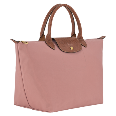 Le Pliage Original 手提包 M , 粉紅茶色 - 再生帆布