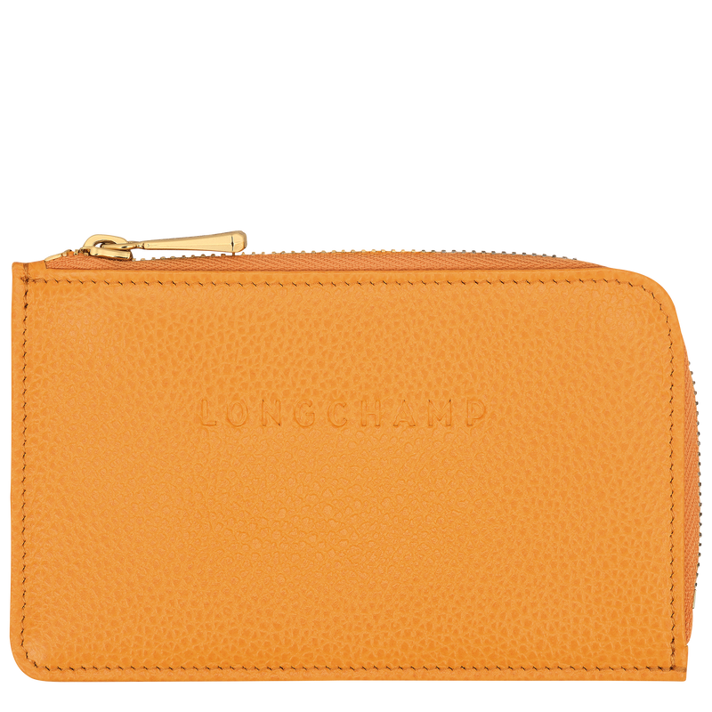 Le Foulonné Card holder , Apricot - Leather  - View 1 of  4