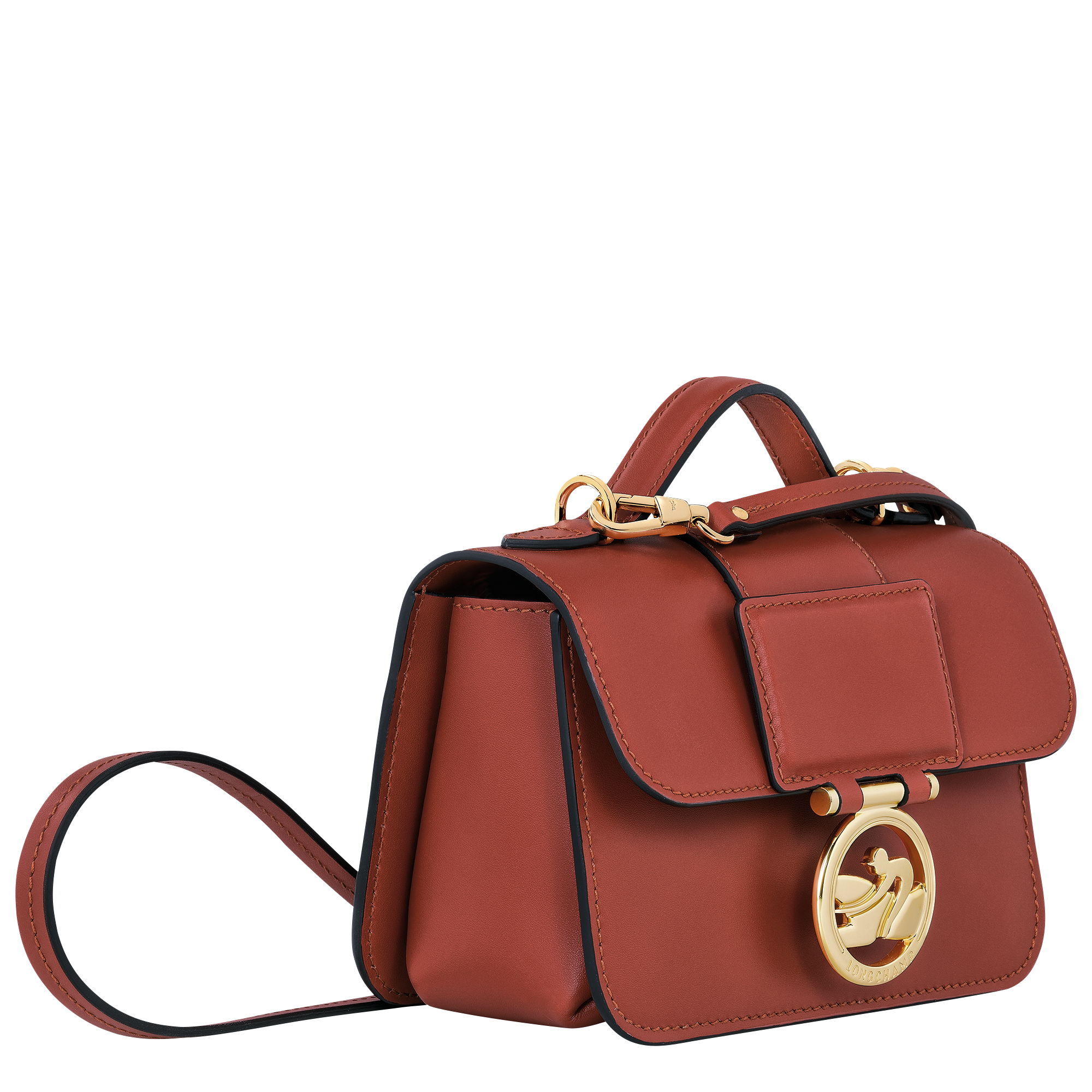 Box-Trot Crossbody bag XS, Mahogany