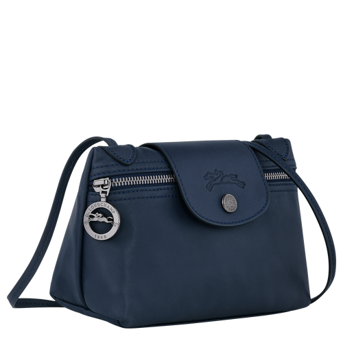 Le Pliage Xtra XS Crossbody bag , Navy - Leather - View 3 of  5
