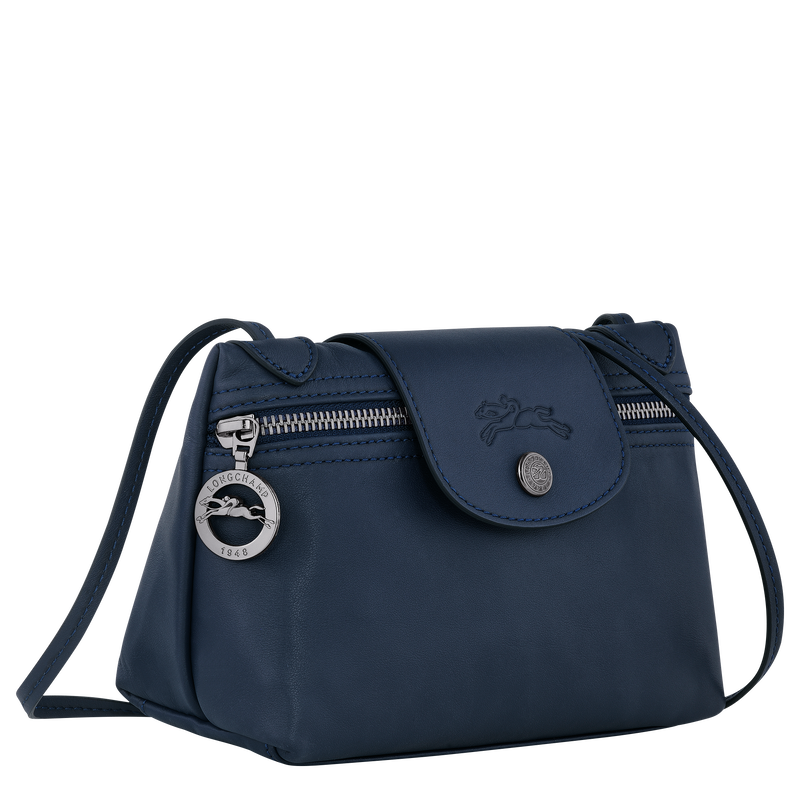 Le Pliage Xtra XS Crossbody bag , Navy - Leather  - View 3 of  5