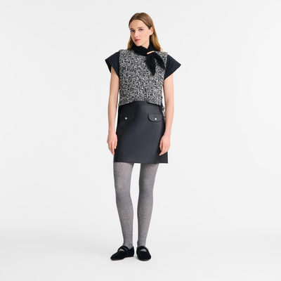 Rock , Leder - Schwarz