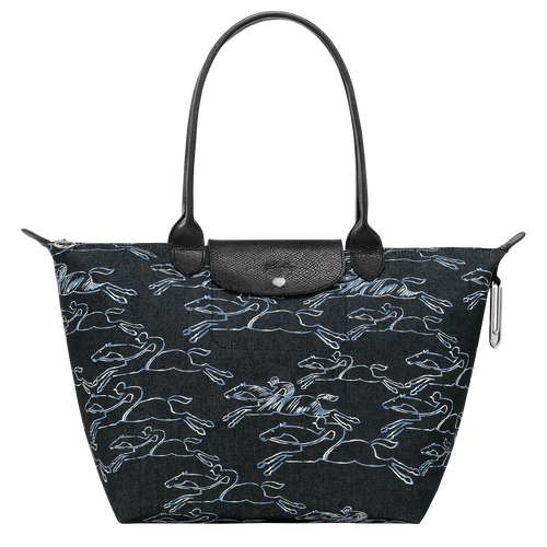 Le Pliage Collection L Tote bag , Navy - Canvas - View 1 of  6