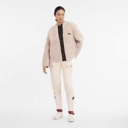 Blouson Collection Automne/Hiver 2023 , Cuir - Ivoire