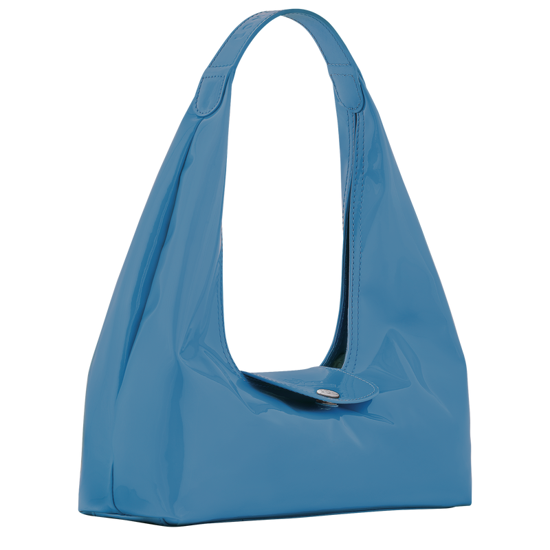 Umh&auml;ngetasche M Le Pliage Xtra , Leder - Azurblau  - Ansicht 3 von 4