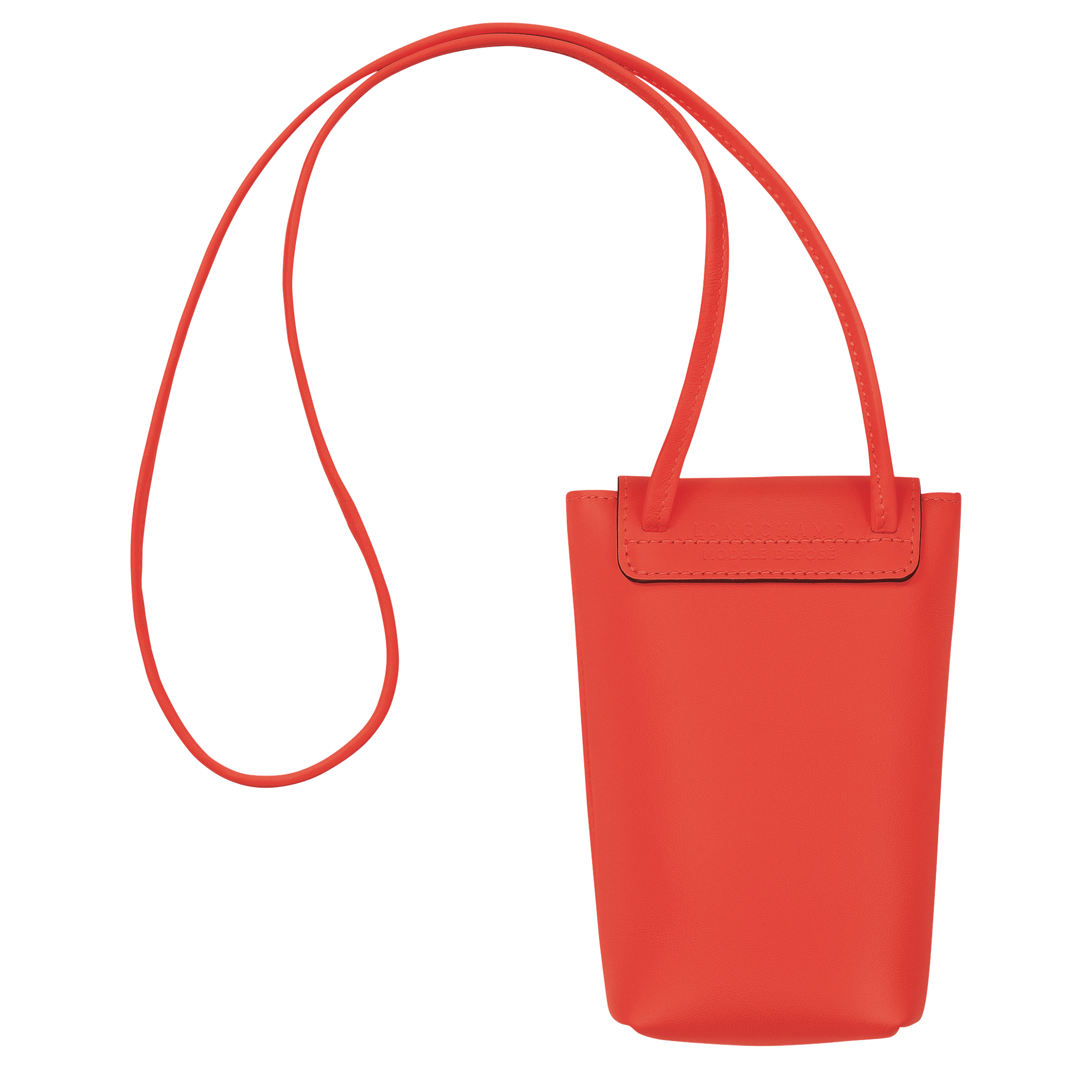 Le Pliage Xtra Mobiltelefon-Etui mit Lederbändchen, Orange
