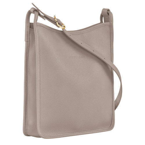 Le Foulonné M Crossbody bag , Turtledove - Leather - View 3 of  5